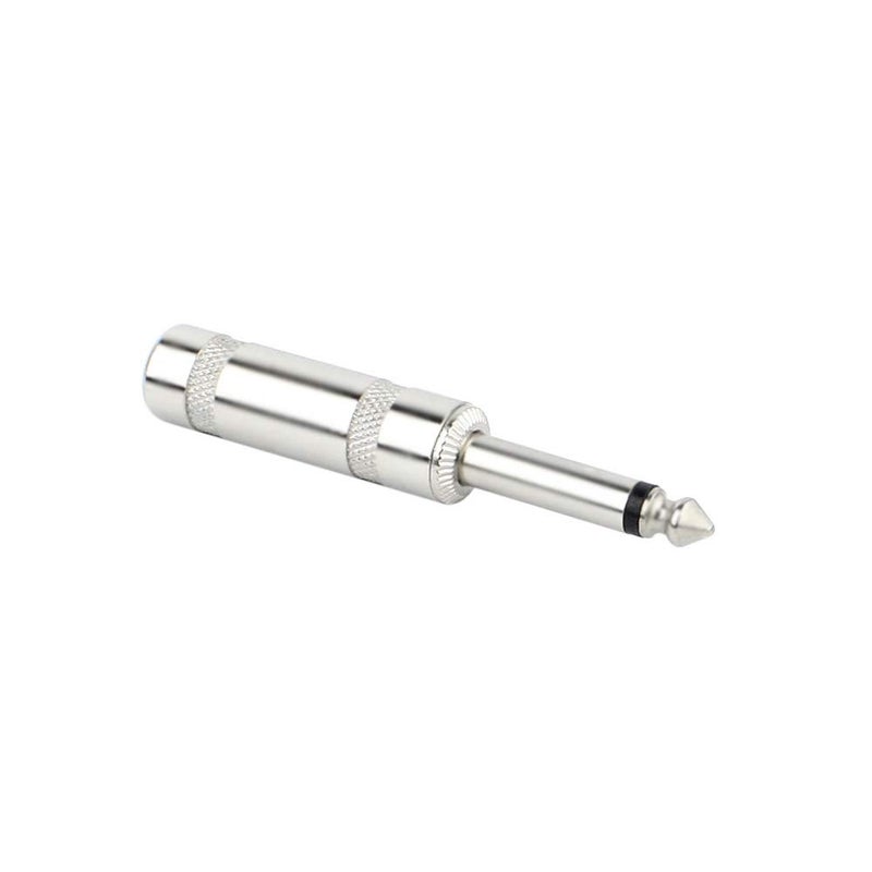 GiantBee 1/4" Audio Plugs 6.35mm Plug TS Male 1/4 inch Solder Type Mono Plug Straight Design Connector for DJ Mixer Speaker Guitar Cables Phono Patch Cable Microphone Cables (5 Pack) GiantBee (Straight TS) - Image 3